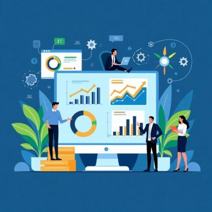 AI-driven business workflows integrating automation and data processing to enhance operational efficiency and decision-making.